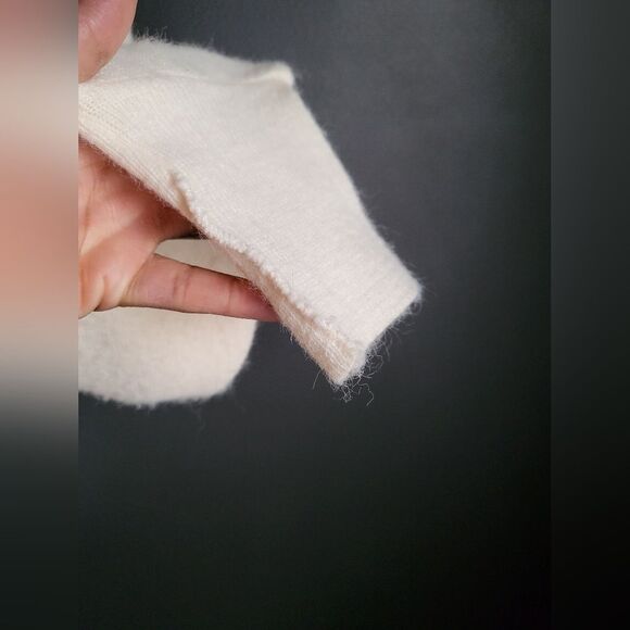 Vintage Woolen Mills Cream Grandpa Cardigan Button V Sz Tall XL USA Unisex - Picture 4 of 14